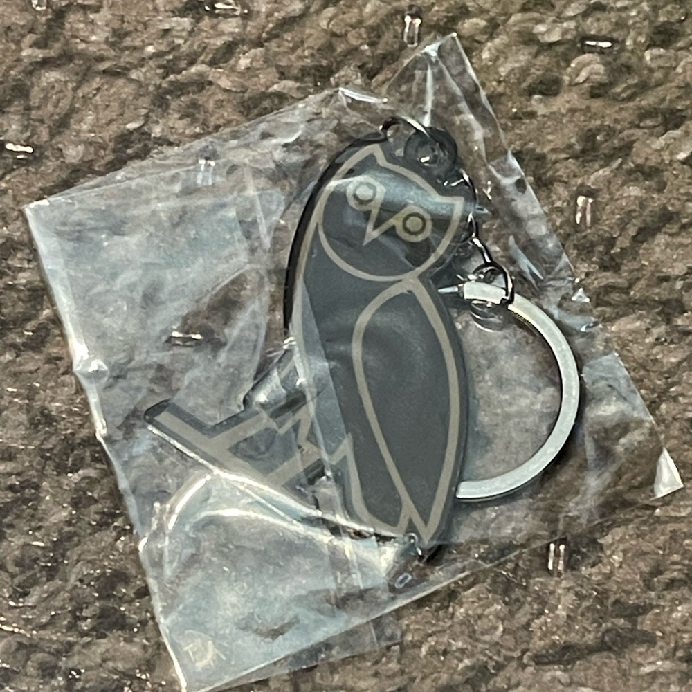 Drake Black Owl Keychain
